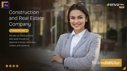 Construction and Real Estate Company Product Promo template preview