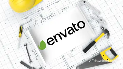 Construction Blueprint Logo Logo Stings template preview