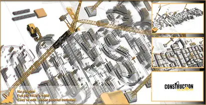 Construction Logo Video Displays template preview