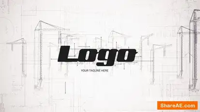 Construction Site Logo Reveal Logo Stings template preview