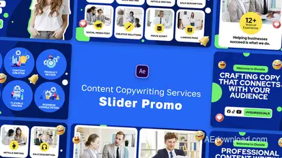 Content Copywriting Services Slider Promo Product Promo template preview
