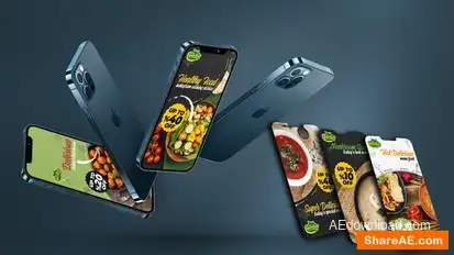 Cooking Food Instagram Stories Openers template preview