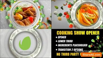Cooking Show Opener / Food show intro Openers template preview