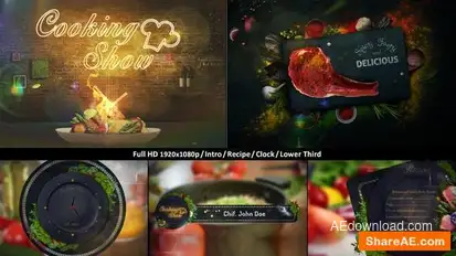 Cooking Show Pack Openers template preview