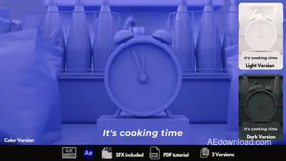 Cooking Time Logo Stings template preview