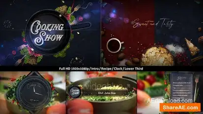 Cooking TV Show Pack Openers template preview