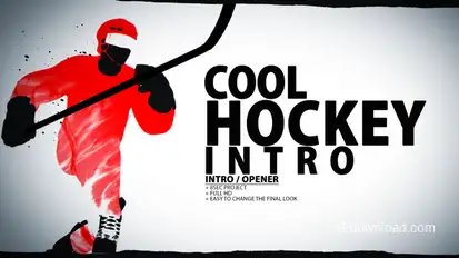 Cool Hockey Intro Video Displays template preview