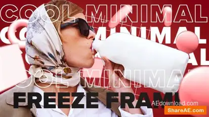 Cool Minimal Freeze Frame Openers template preview