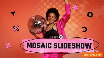 Cool Mosaic Slideshow Openers template preview