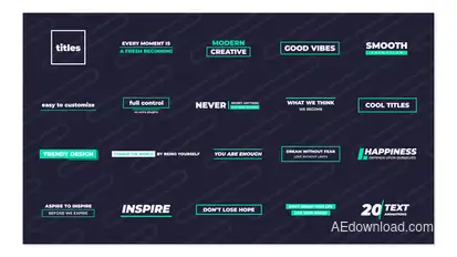 Cool Titles Titles template preview