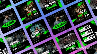 Corma Gymer Media Posts Product Promo template preview