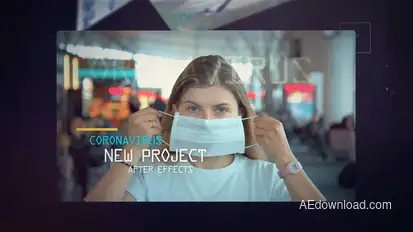 Coronavirus 3d Slideshow Video Displays template preview