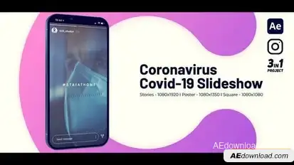 Coronavirus Covid-19 Slideshow Instagram Openers template preview