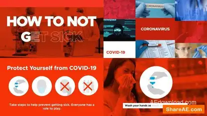 Coronavirus Titles Broadcast COVID-19 Openers template preview
