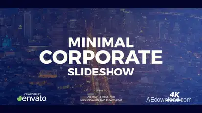 Corporate Slideshow Video Displays template preview