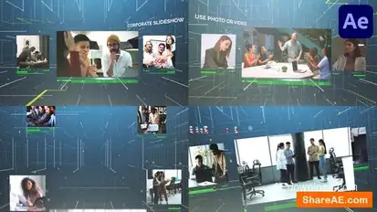 Corporate 3D Slideshow for After Effects Openers template preview