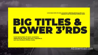 Corporate Big Titles Titles template preview