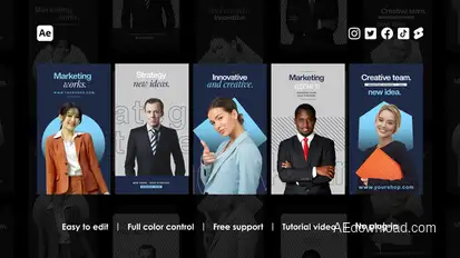 Corporate Business Instagram Stories Product Promo template preview