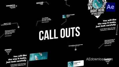 Corporate Call Outs Titles template preview