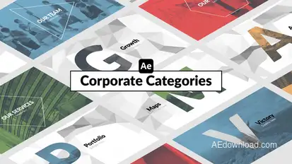 Corporate Categories Infographics template preview