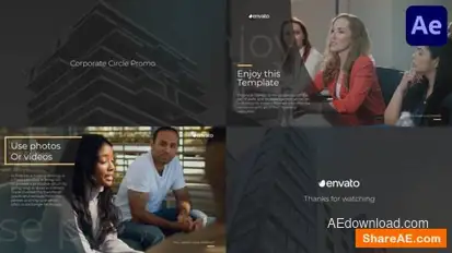 Corporate Circle Promo for After Effects Openers template preview