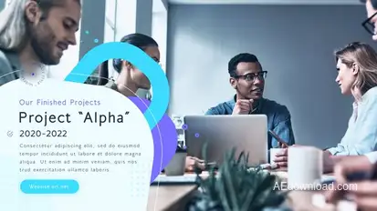 Corporate Coloful Promo Video Displays template preview