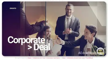 Corporate Deal Video Displays template preview