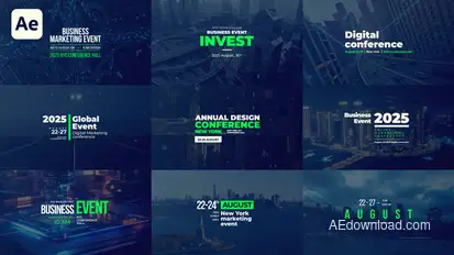 Corporate Event Titles Titles template preview