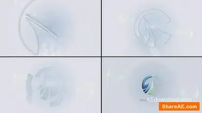 Corporate Glass Shatter Logo Logo Stings template preview