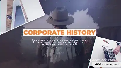 Corporate History Openers template preview