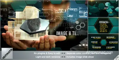 Corporate Hive Video Displays template preview
