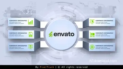 Corporate Infographic Infographics template preview