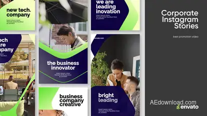 Corporate Instagram Slideshow Openers template preview