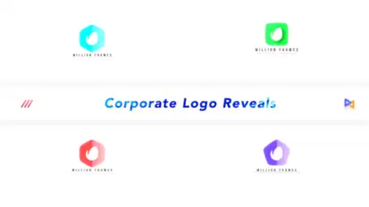 Flat Logo Reveal Logo Stings template preview