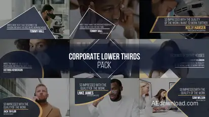 Corporate Lower Thirds | After Effects Elements template preview