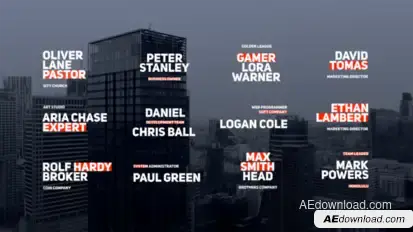 Corporate Lower Thirds | Business Titles Titles template preview