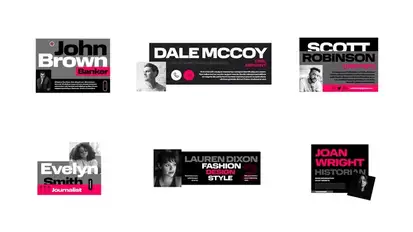 Corporate Lower Thirds For After Effects Elements template preview