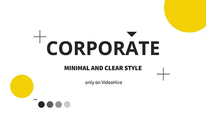 Corporate Minimal Video Displays template preview