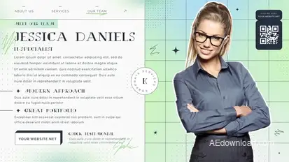 Corporate Minimalistic Slideshow Video Displays template preview