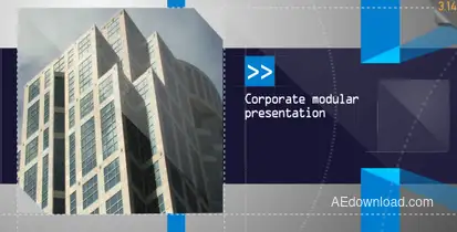Corporate Modular Presentation Video Displays template preview