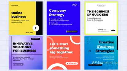 Corporate Posts Product Promo template preview