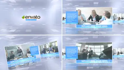 Corporate Presentation Video Displays template preview