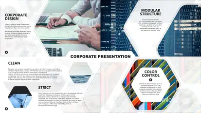 Corporate Presentation Video Displays template preview