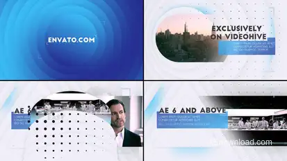 Corporate Presentation Video Displays template preview