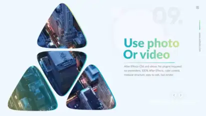 Corporate Presentation Video Displays template preview