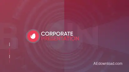 Corporate Presentation Video Displays template preview