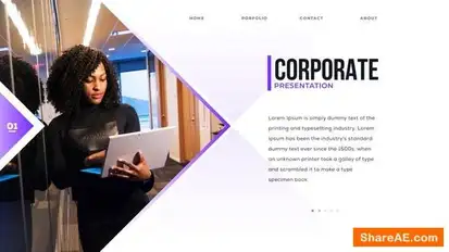 Corporate Presentation Openers template preview