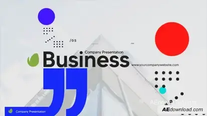 Corporate Presentation Video Displays template preview