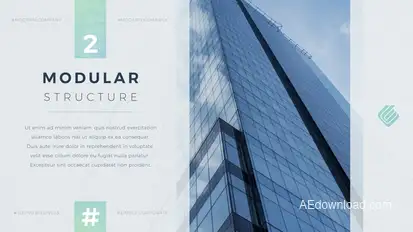 Corporate Presentation Video Displays template preview