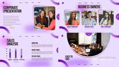 Corporate Presentation Openers template preview